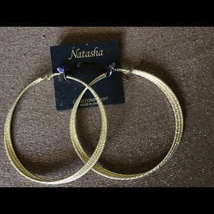 Large Gold Hoop Earrings by Natasha